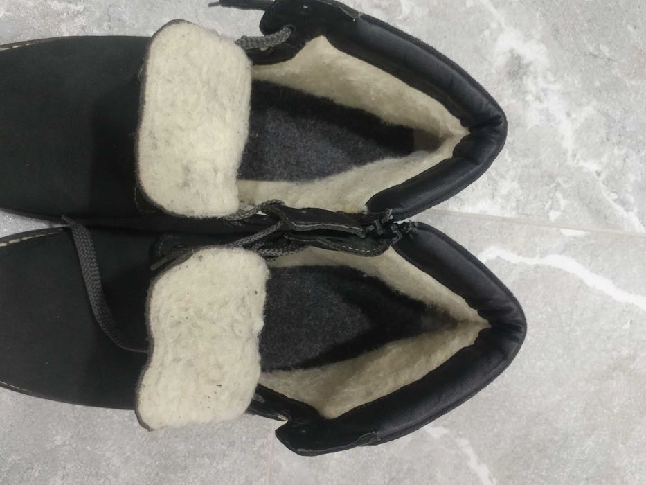 Мужские зимние кожаные ботинки Rieker 45р в отличном состоянии