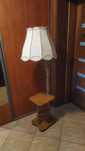 Lampa stojąca dębowa