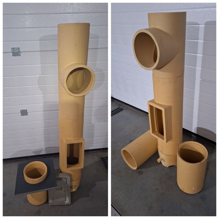 Wkład Ceramiczny gruba kamionka Schiedel do ekogroszku 5 + frezowanie