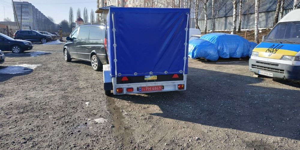 ПРОДАЖ Оцинкований двухвісний причіп німецькі комплектуючі!