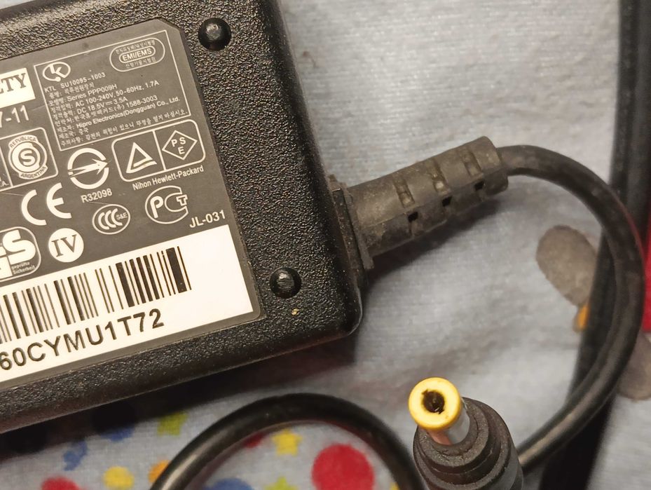 Блок живлення питания зарядне до ноутбука HP 18.5V 3.5A (4.8×1.7mm)