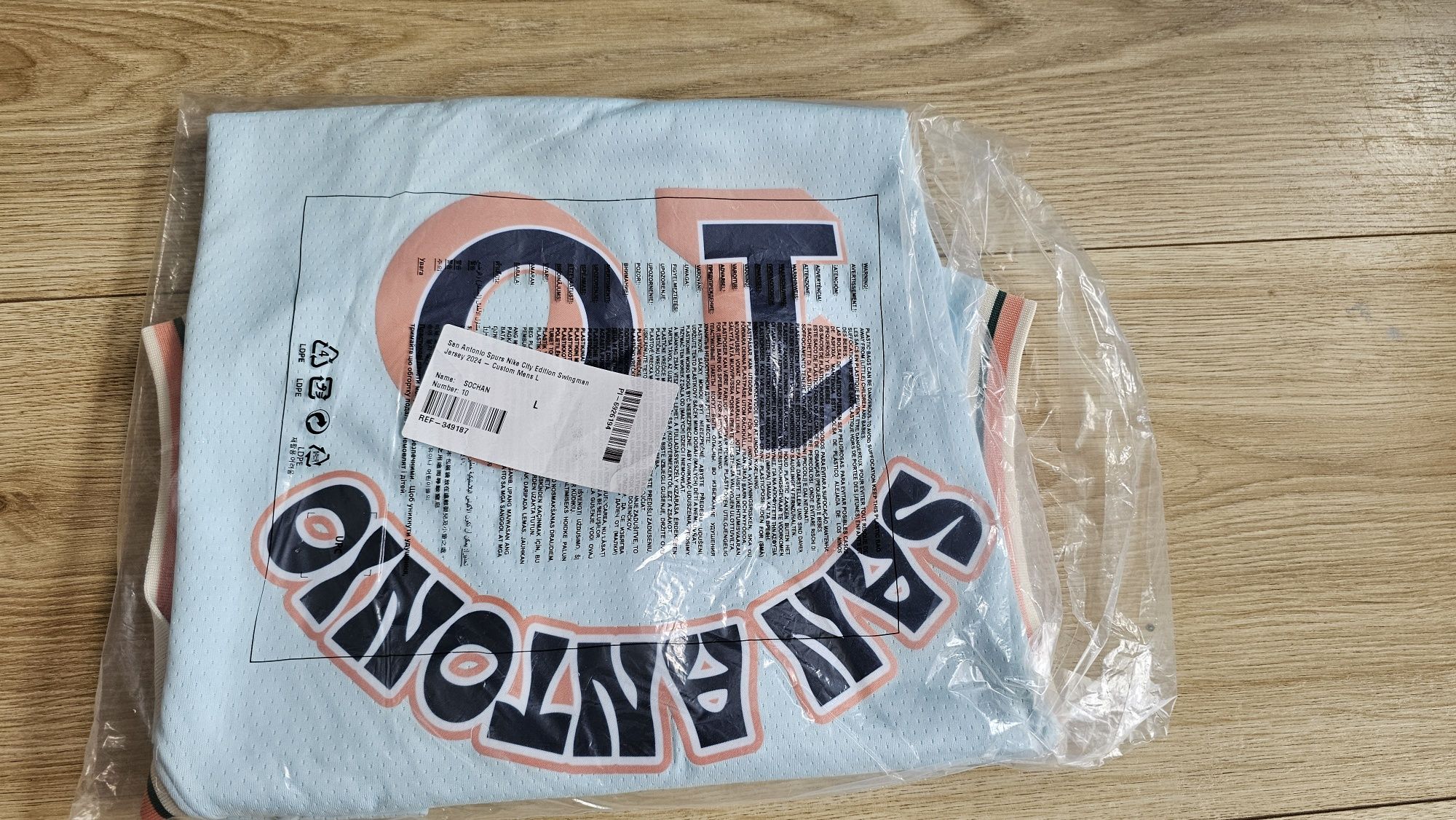 Koszulka Nike NBA Jeremy Sochan #10 San Antonio Spurs rozmiar L