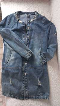 Джинсова куртка,джинсовка,кардиган  джинсовий жакет46