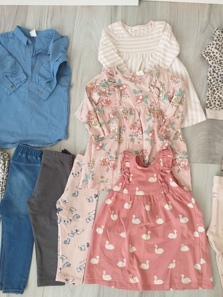 Zestaw ubrań + buty roz.24 dla dziewczynki H&M roz.86/92