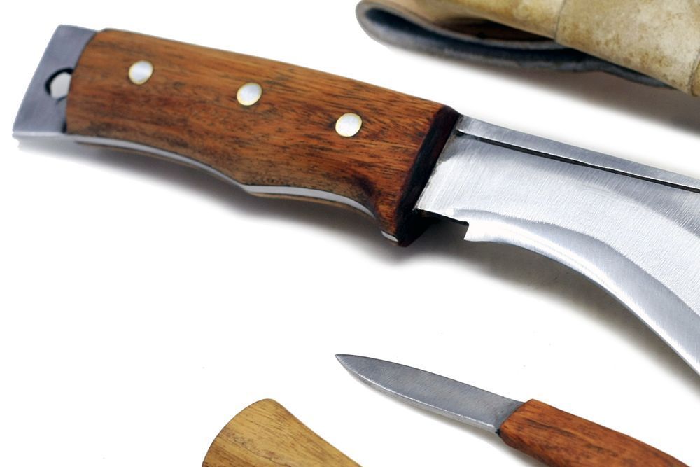 Nóż regionalny nepalski wojskowy KUKRI KHUKRI skórzane etui maczeta
