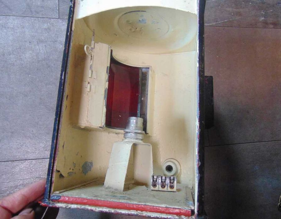 Stara lampa okrętowa z lat 50,industrial