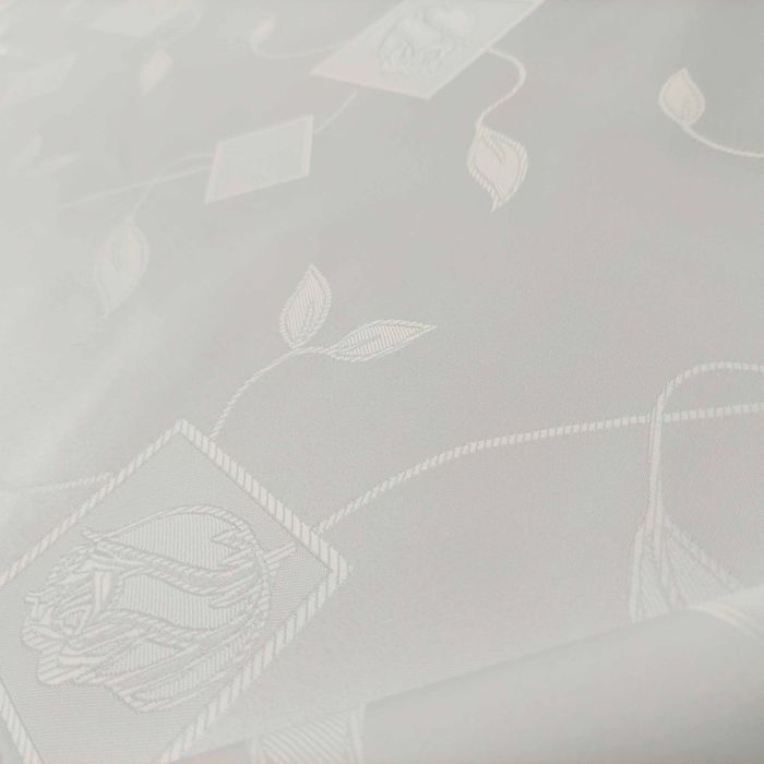 Obrus tkanina Białe róże  300x160cm 300x160 cm