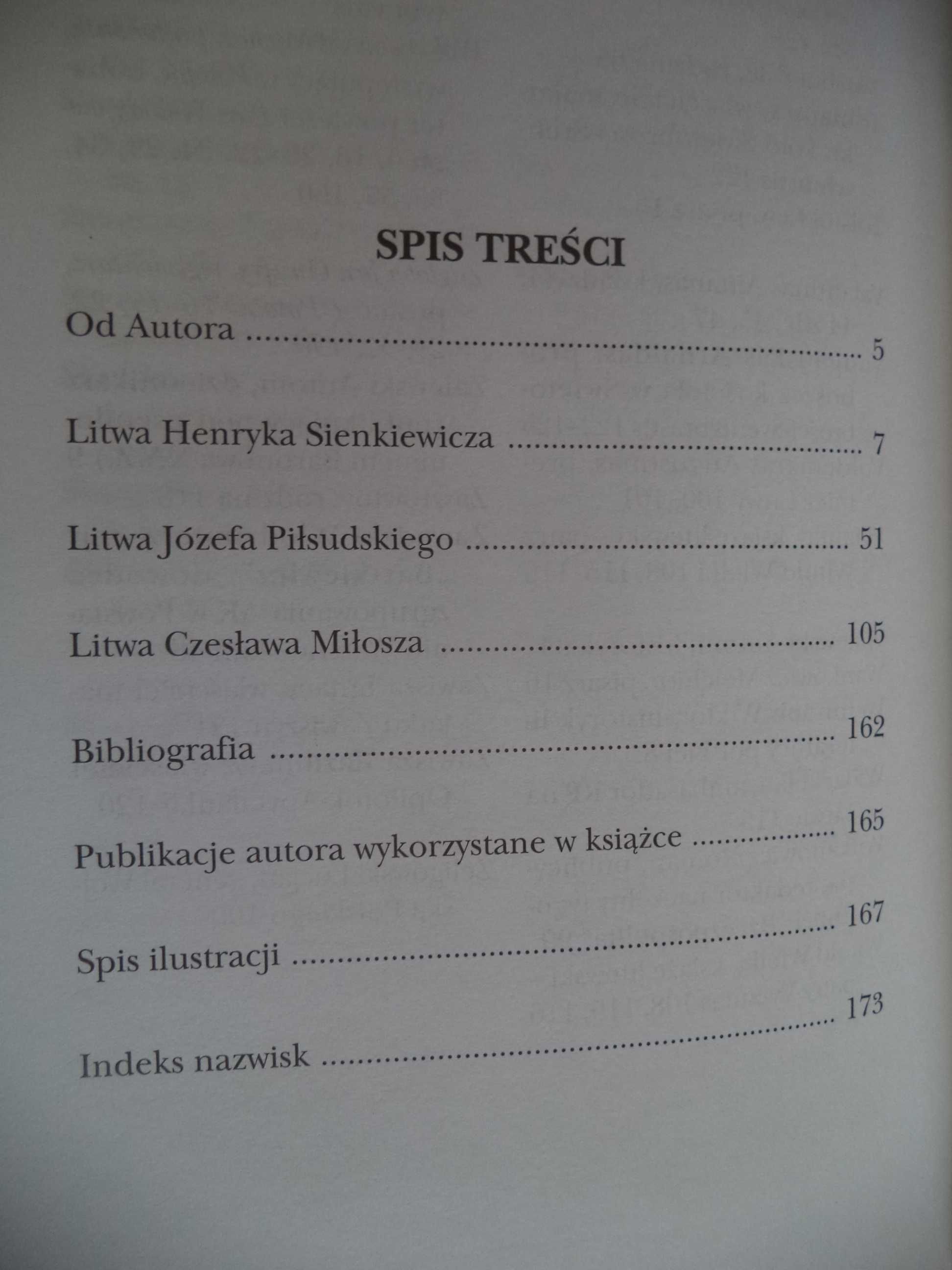 Litwa Sienkiewicza, Piłsudskiego i Miłosza M. Kledzik