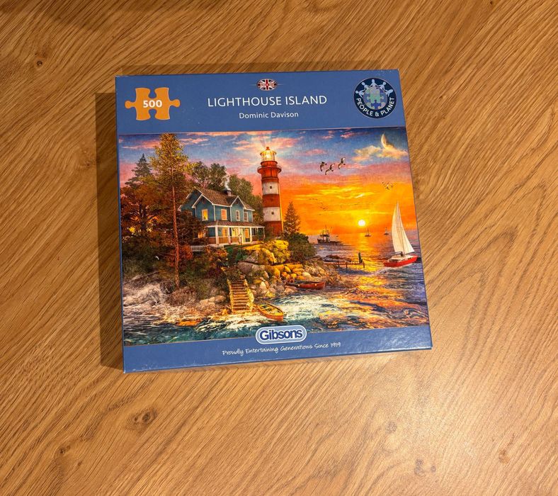 Якісні Пазли Galison 500 шт Маяк море Європа Вигідно