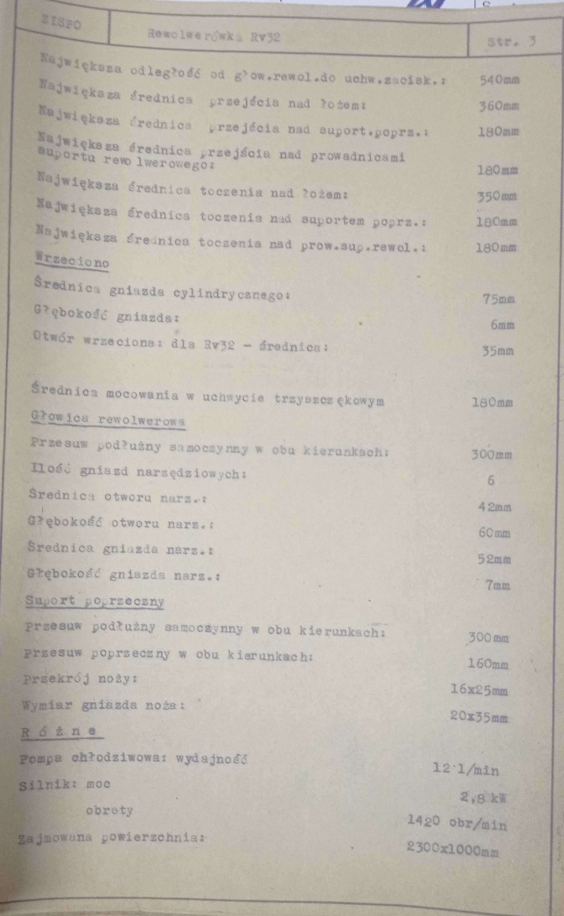 tokarka rewolwerówka Rv 32