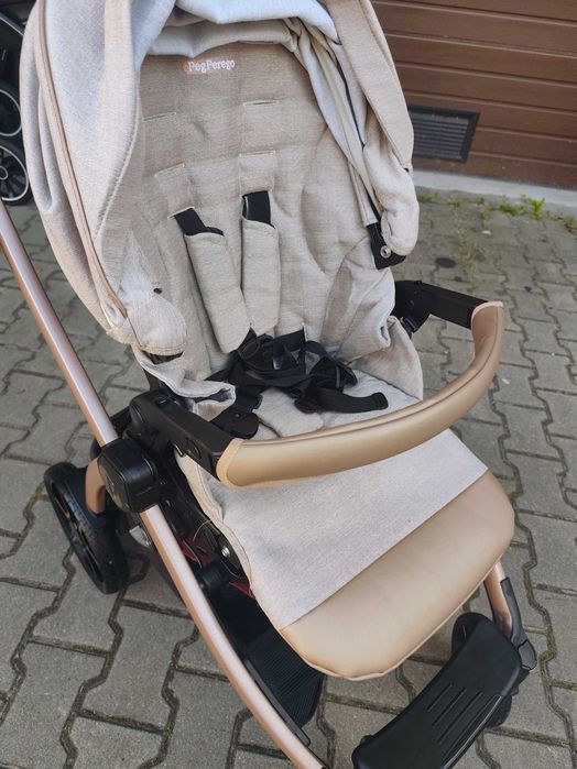Niepowtarzalny wózek 2w1 Peg Perego Books 51S Lux Pop up Rose Gold