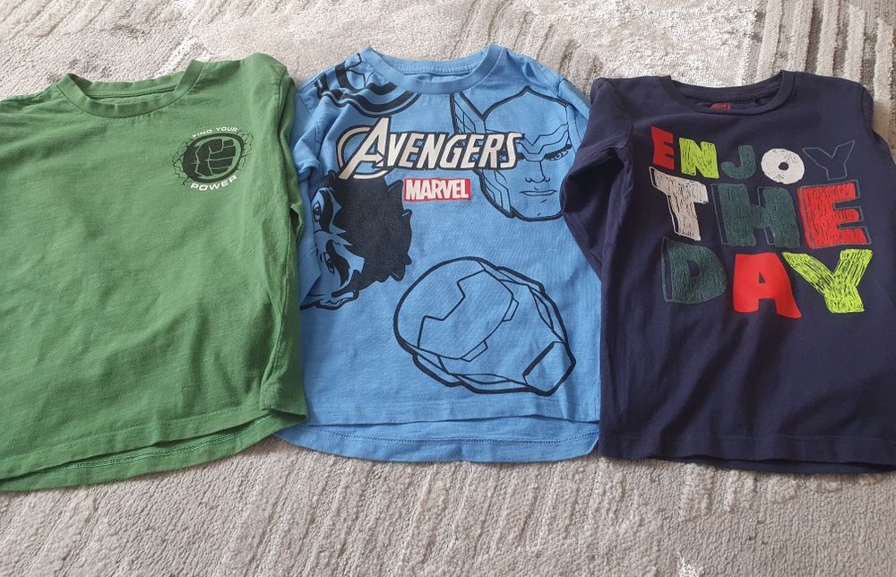 3 szt Bluzka z długim rękawem cool club Avengers roz 116