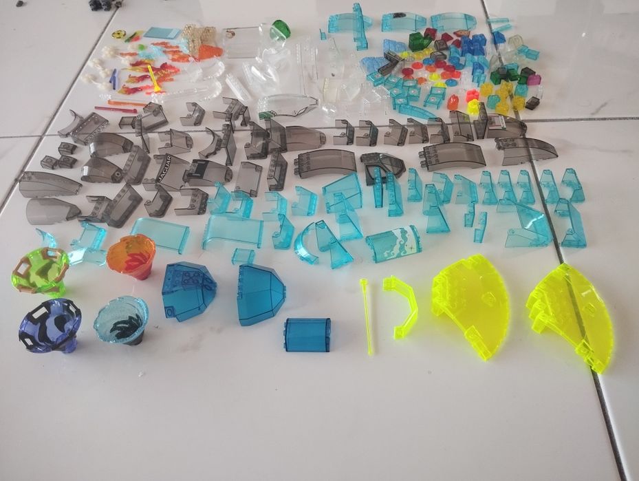 LEGO peças original cor transparente