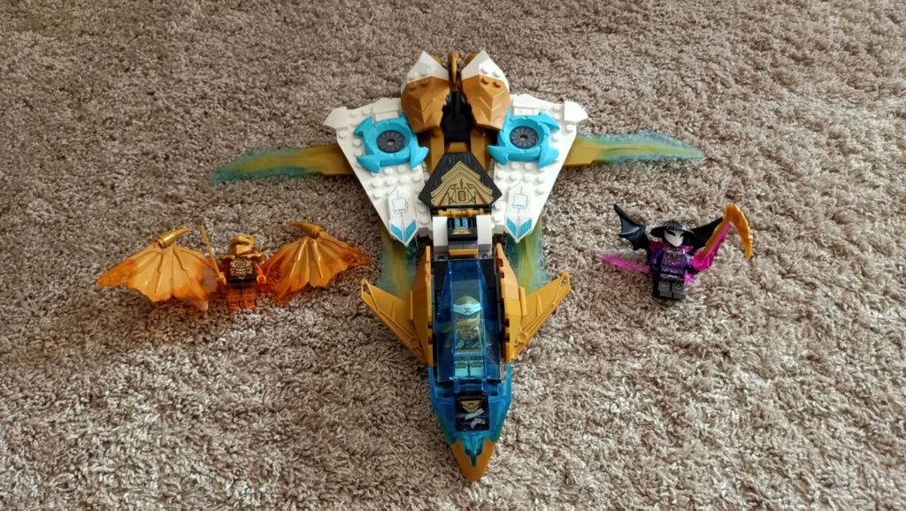 LEGO® 71770 Ninjago - Złoty smoczy odrzutowiec Zane’a