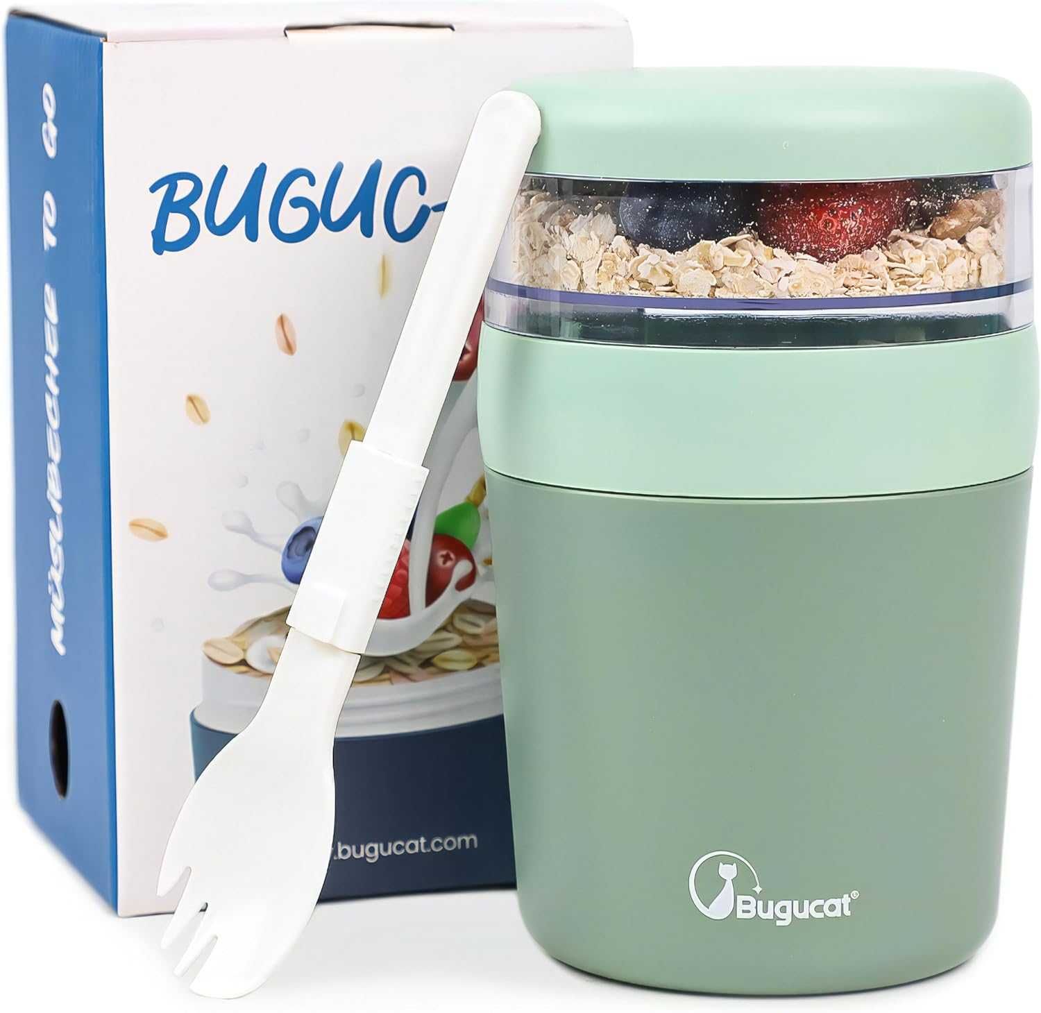 Bugucat Kubek na musli, kubki na jogurt 650ml
