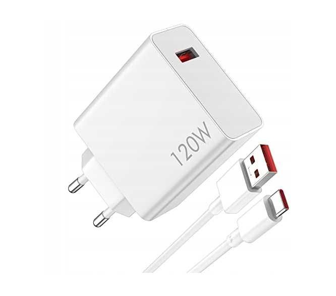 QC 5.0 120W Szybka ładowarka sieciowa + 1M kabel