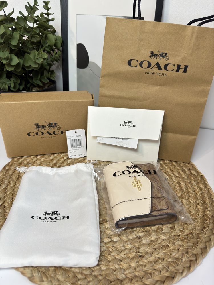 Гаманець Coach шкіряний