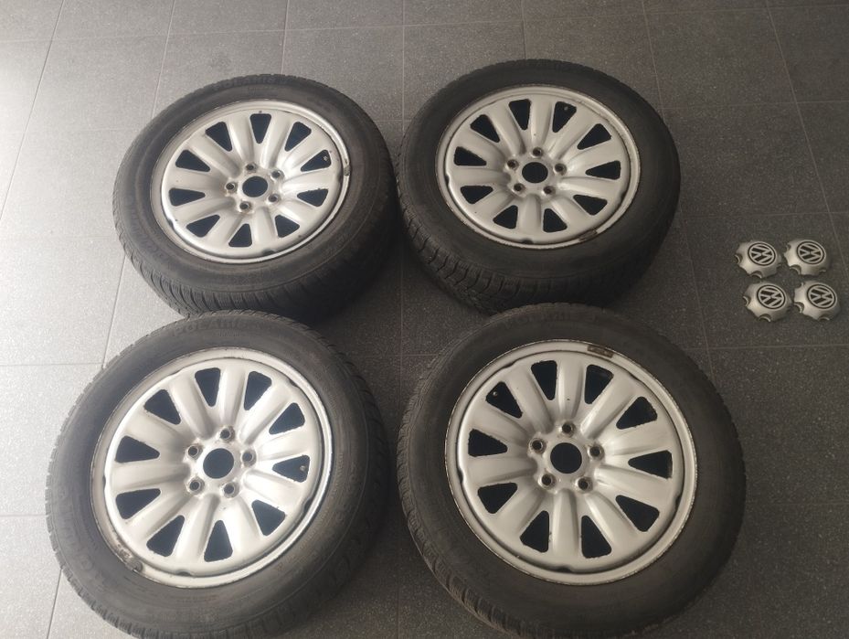 Koła R16 205/55 VW Golf VI/VII, felgi hybrydowe Alcar + zimówki Barum