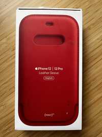 Etui iphone 12 / 12 pro leather sleeve product red