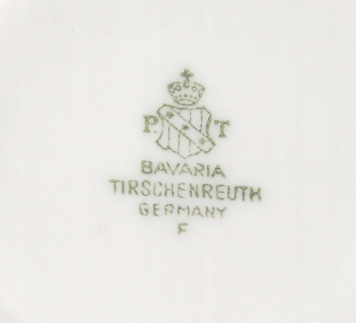 FILIŻANKA mocca TIRSCHENREUTH Bawaria - złote liście