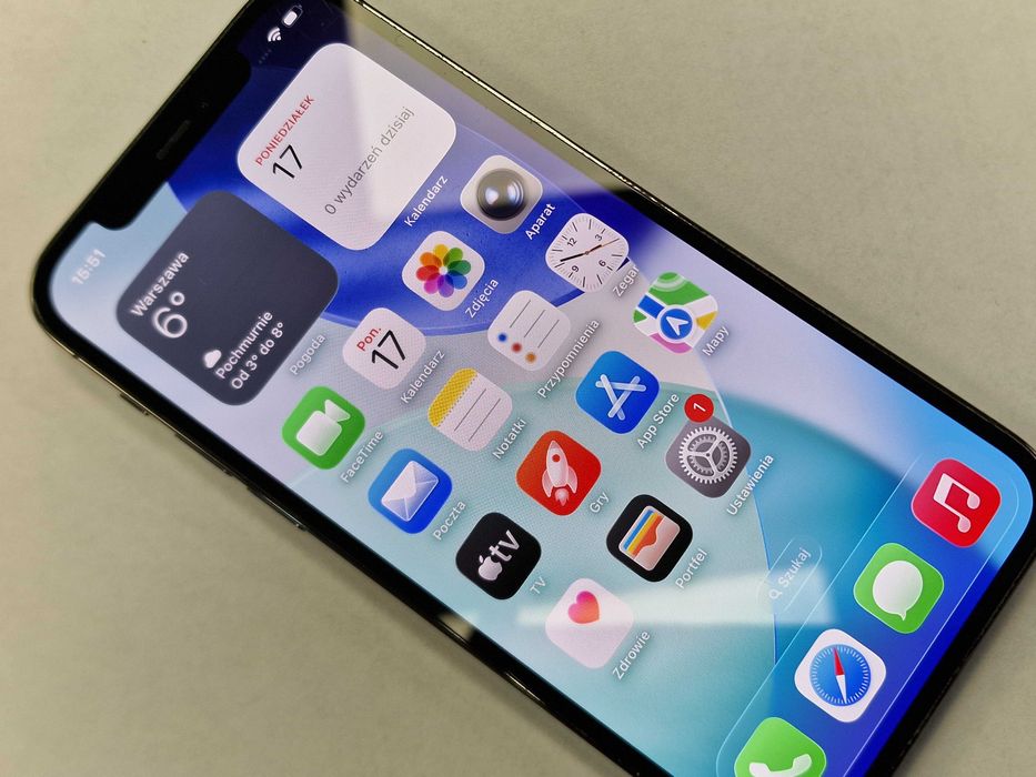 Iphone 12 PRO 128GB/ Graphite/ 83%/ Grade B + ładowarka/ Gwarancja