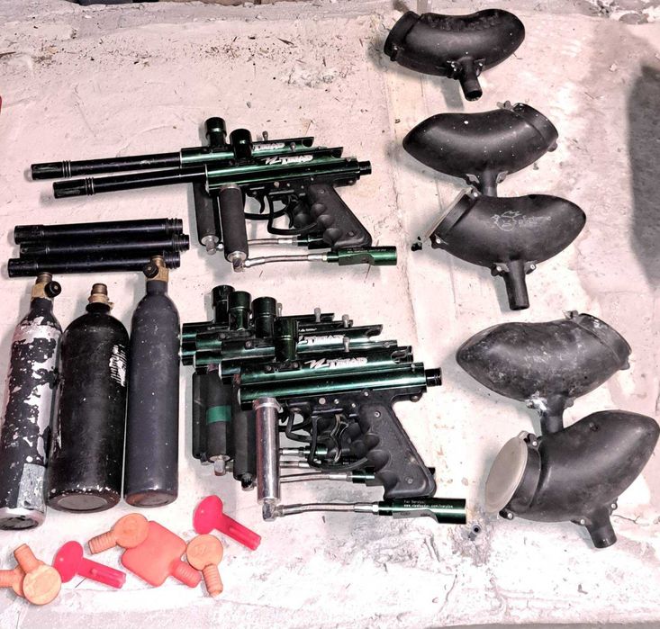 markery paintball zestaw