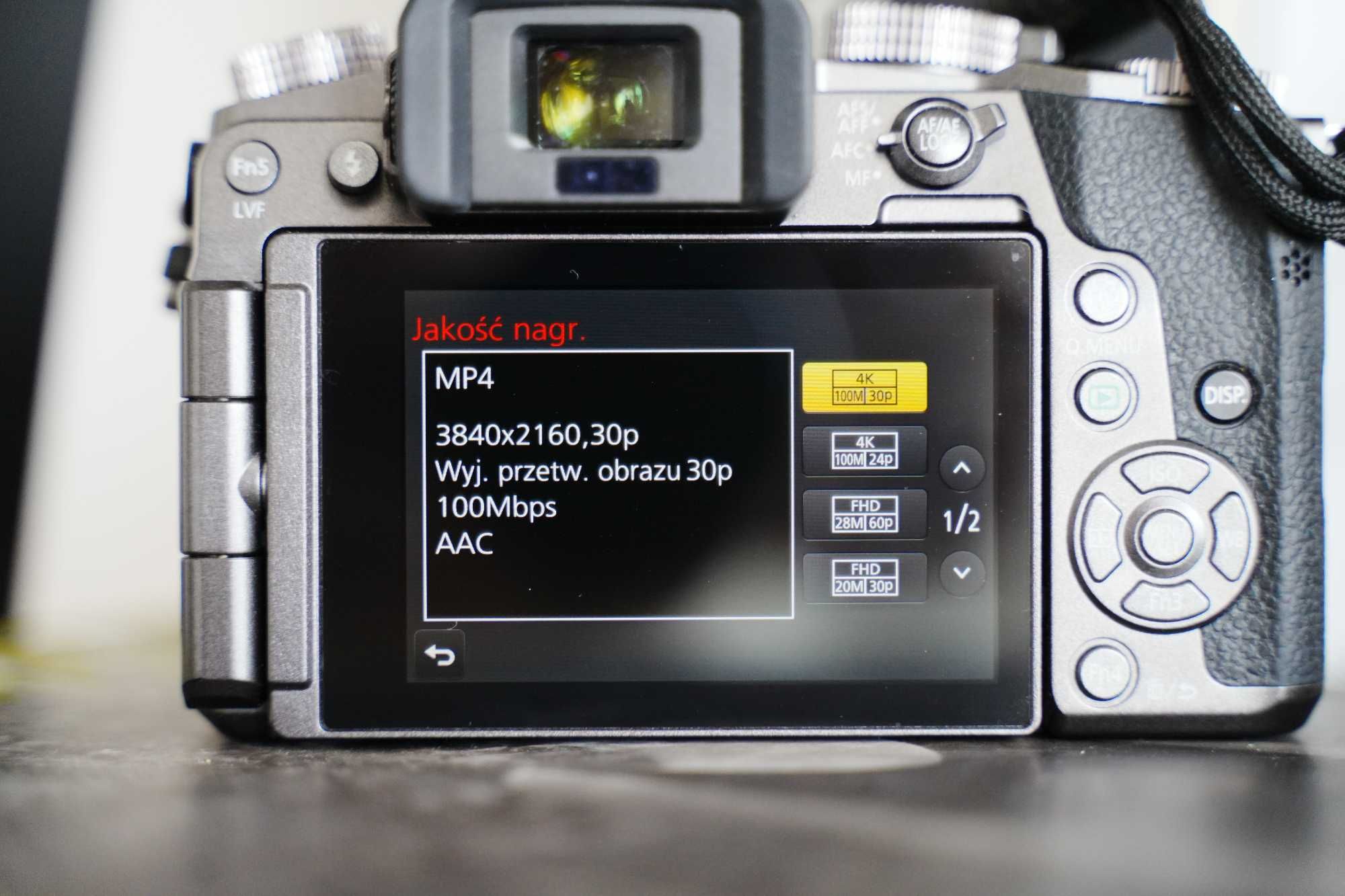 Panasonic Lumix DMC-G7 - najtańszy aparat z 4K30fps 100Mbps!