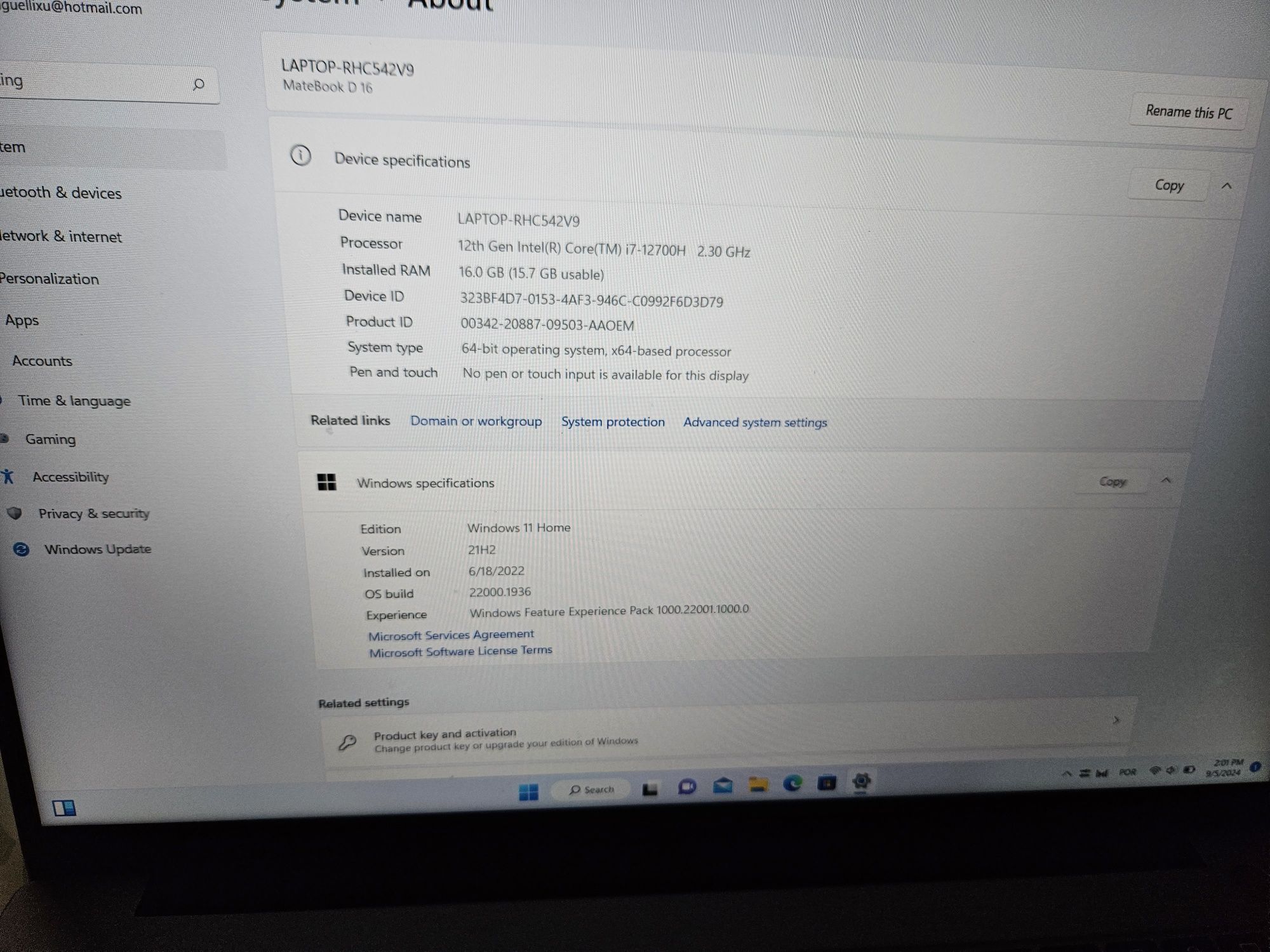 Huawei Matebook D16