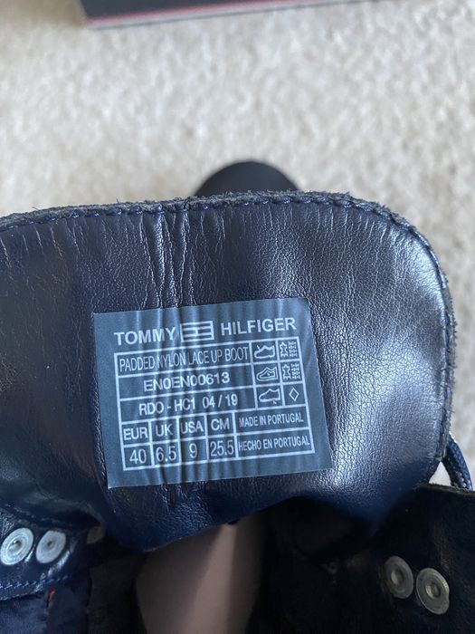Tommy Hilfiger Padded Nylon Lace Up Boot damskie buty skóra 40/25,5 cm