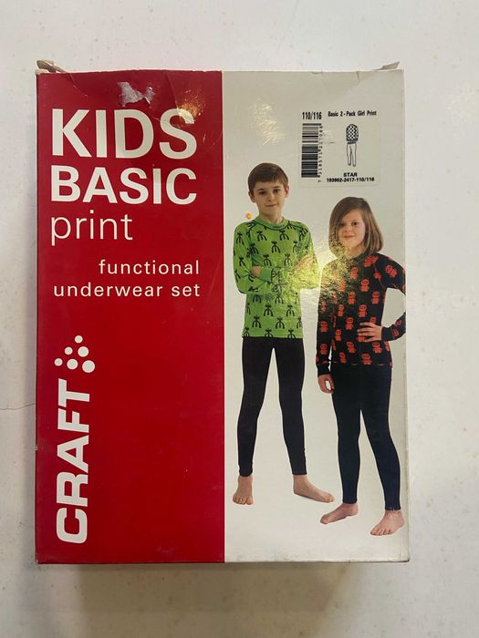 Термобілизна дитяча Craft Basic Junior розмір 98/104, 110/116, 134/140