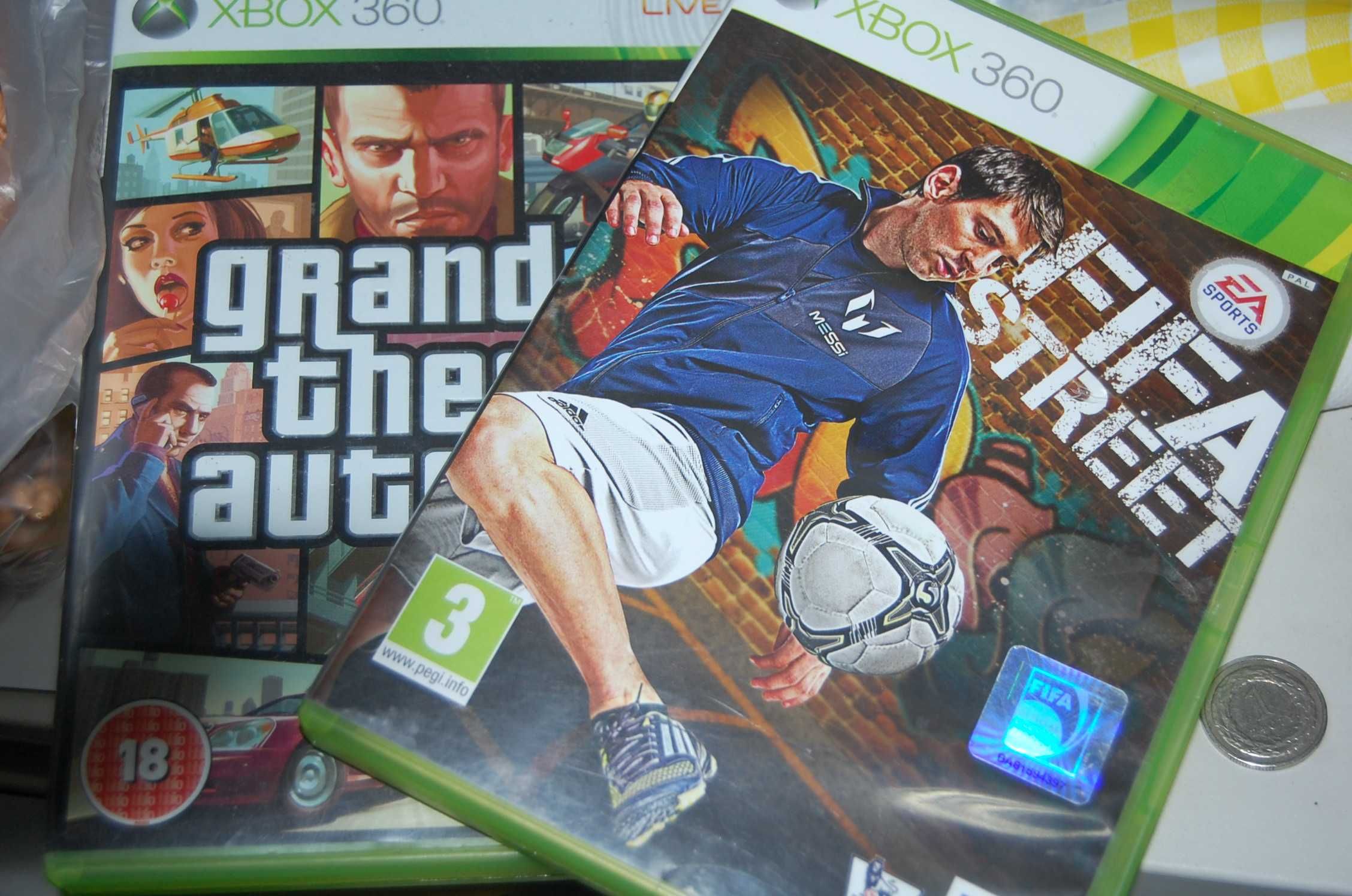 Konsola XBOX 360 + Pad + Kinect + Okablowanie + 2x Gra
