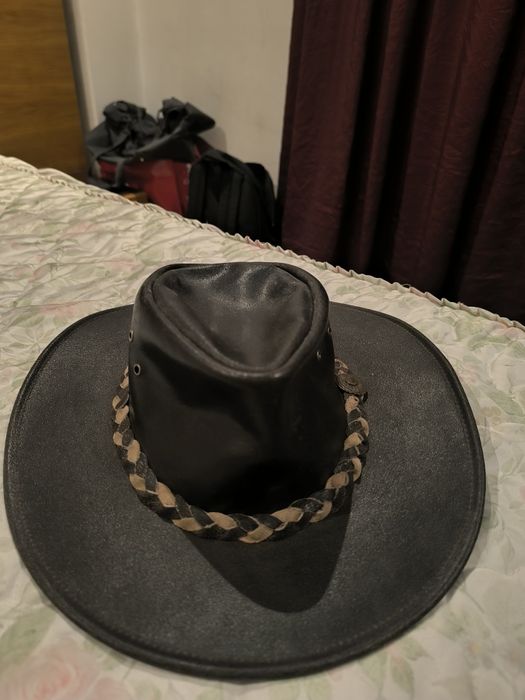 Chapéu de cowboy em pele S