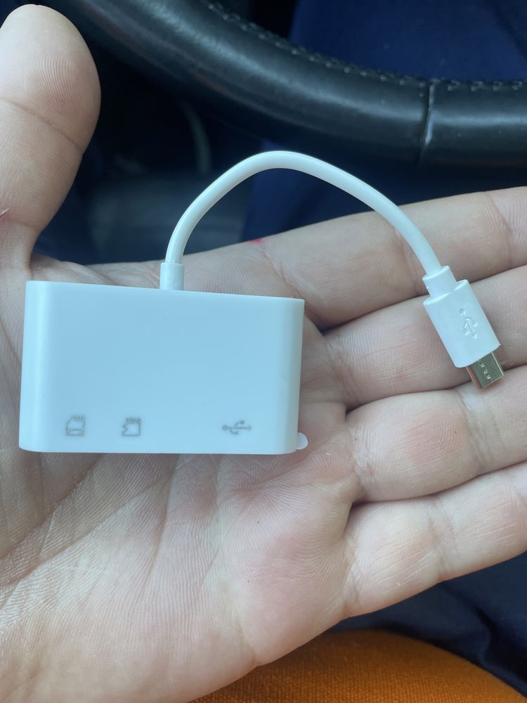 Adaptador usb, cartão sd e micro sd