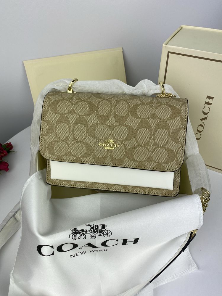 Сумка Coach шкіра | золота фурнітура