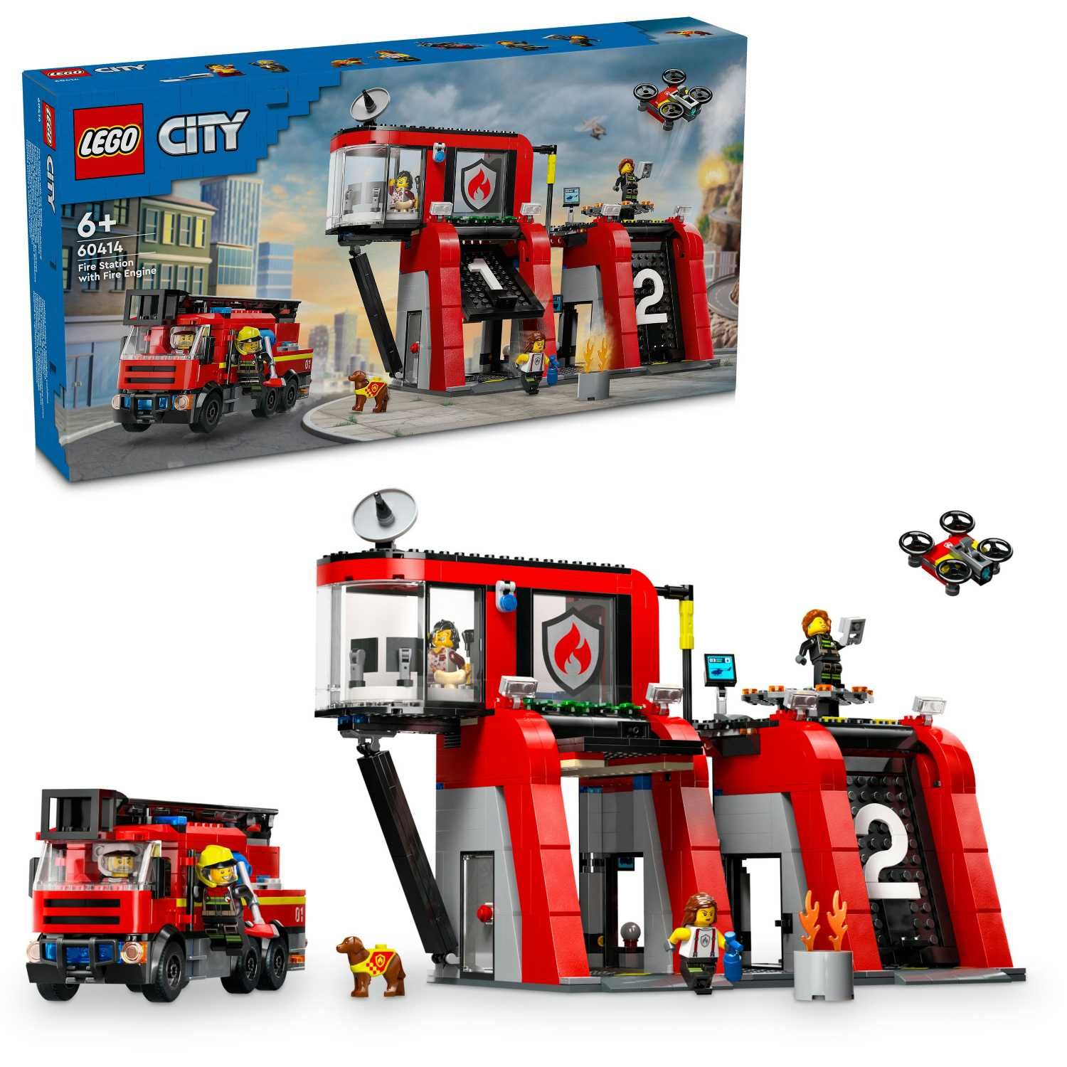 Конструктор LEGO City 60414 Пожарное депо с пожарной машиной