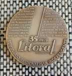 Medalha dos 35 anos do Jornal Litoral (1954/89)
