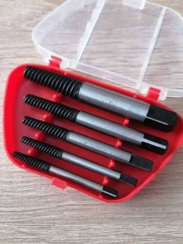 Экстракторы для сломаных винтов болтов малый набор из 5 элементов