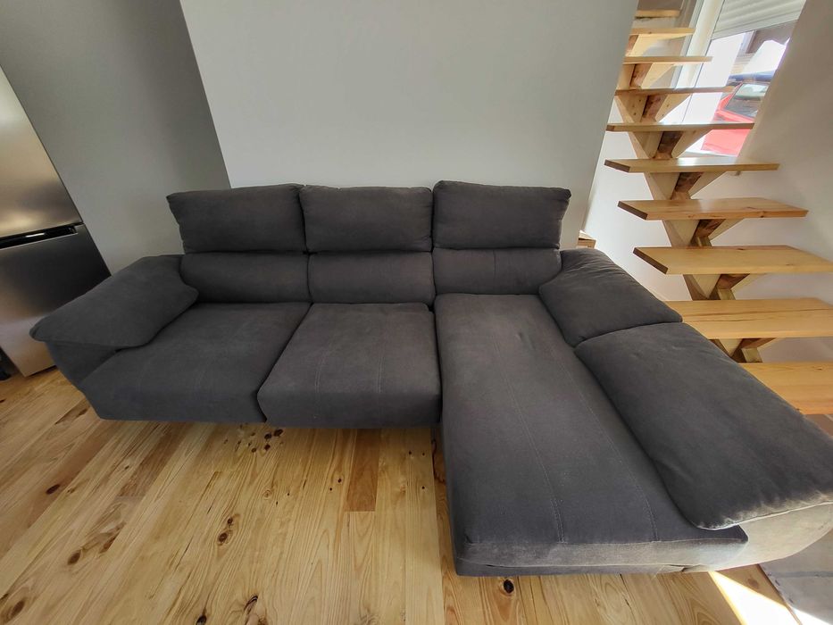 Sofá 3 lugares c/ chaise longue
