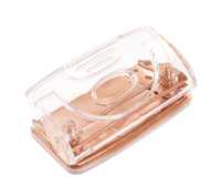 Dziurkacz rose gold transparentny rozowe zloto