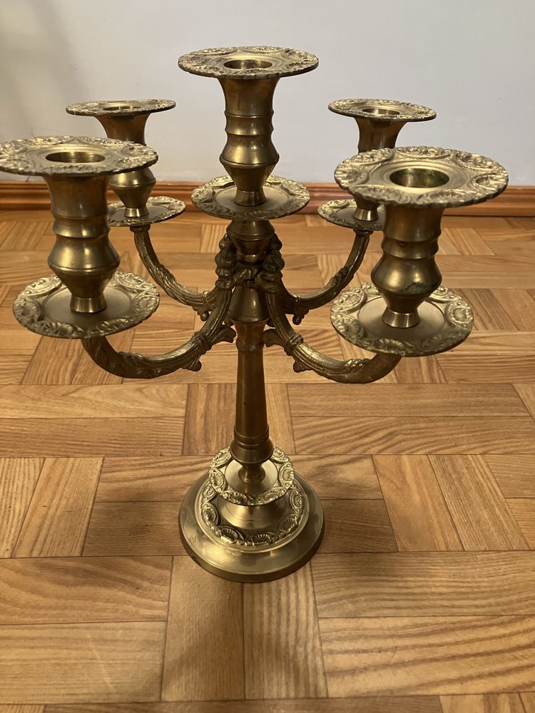 Подсвечник из латуни на пять свечей