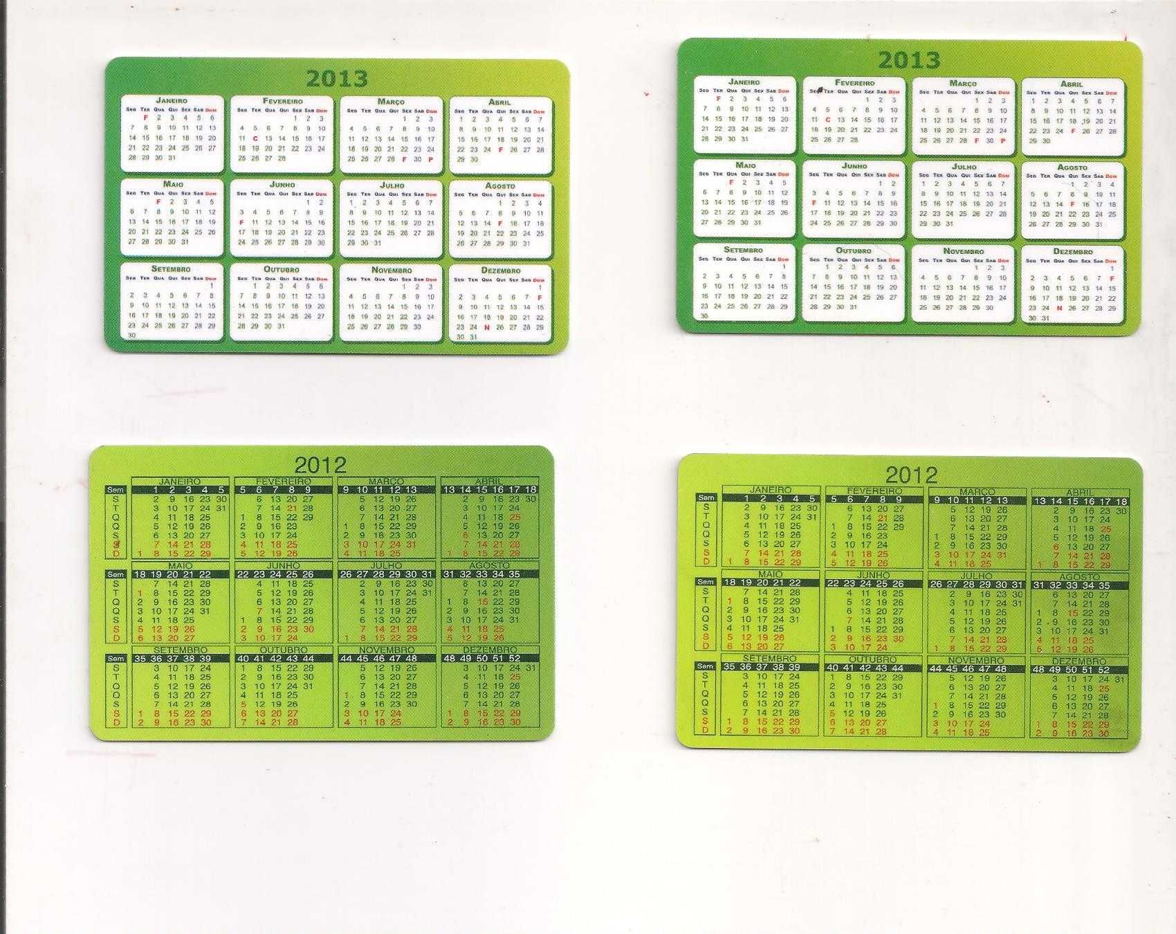 Calendários do Banco Espirito Santo