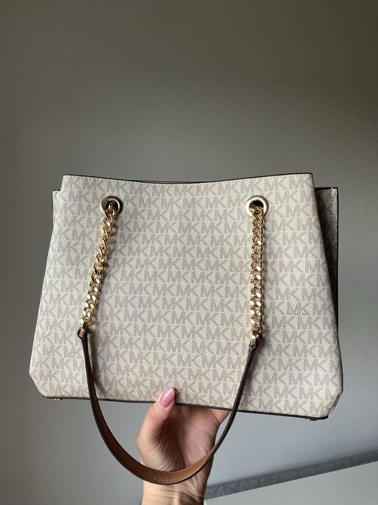 Torebka Michael Kors Teagen Vanilla monogram