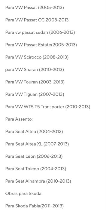 Autoradio android auto 2din para VW