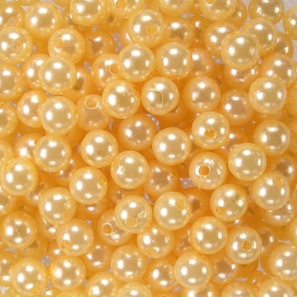 Koraliki perłowe 10 mm (10szt) Wanilia
