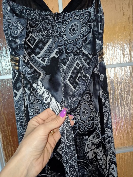 Sukienka letnia Stella, Maxi, na ramiączkach