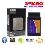 Сканер диагностика ELM 327 PIC 25K80 obd2 1.5v bluetooth/блютуз