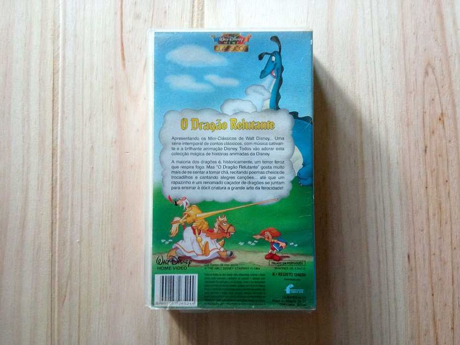 Filme O Dragão Relutante - VHS