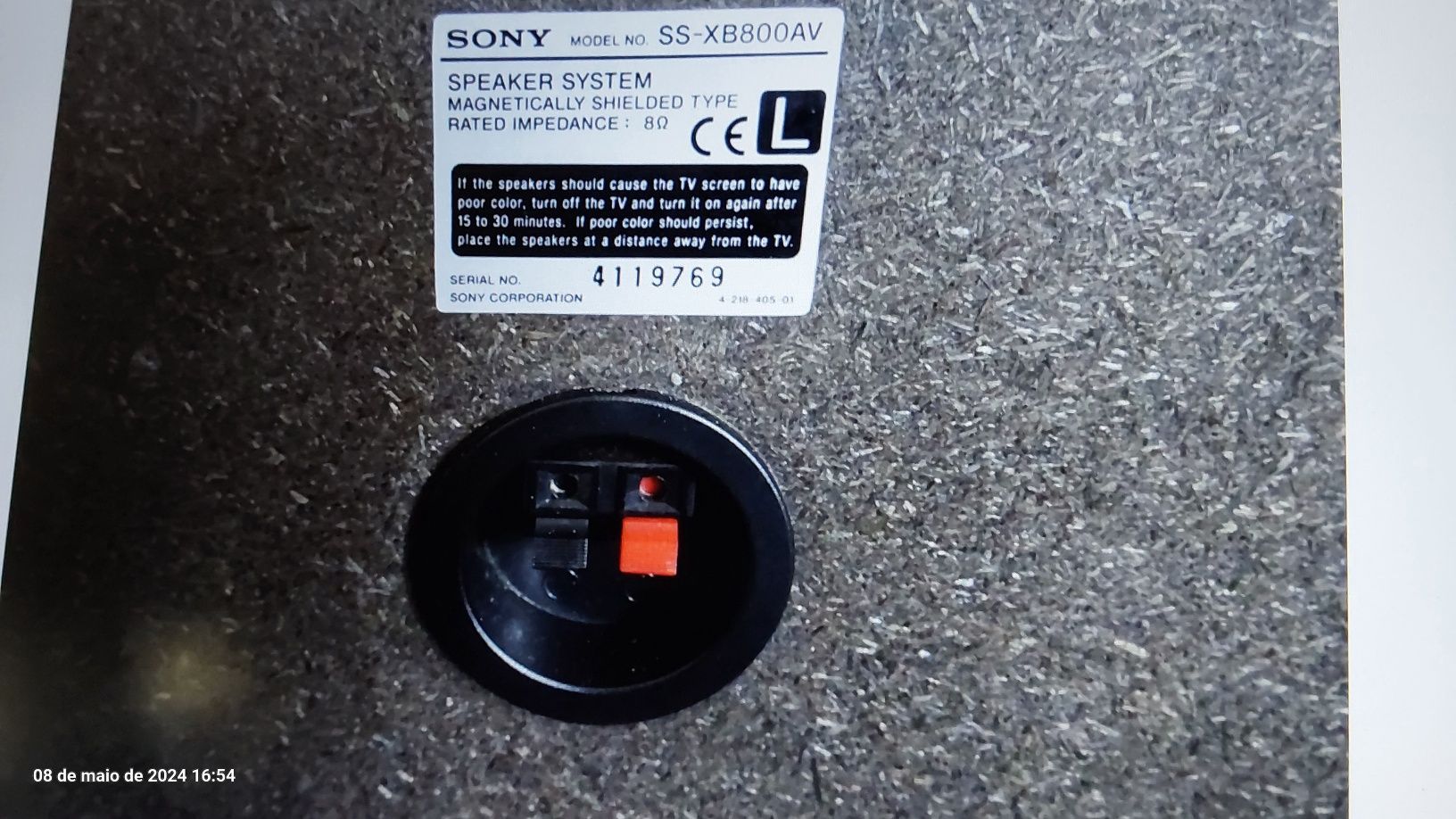 Colunas sony ss-xb800av