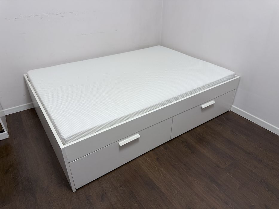 IKEA Materac, stelaż, łóżko 140x200