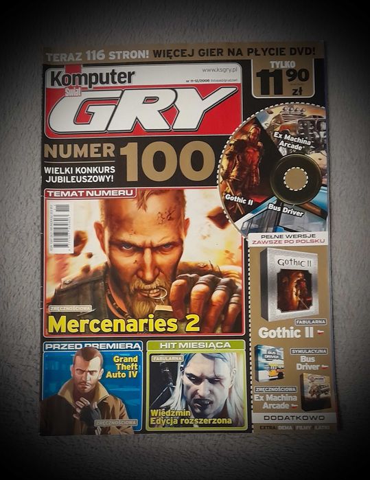 magazyn komputer świat GRY wydanie 11-12/2008 stan idealny